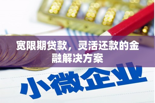 柳林宽限期贷款，灵活还款的金融解决方案