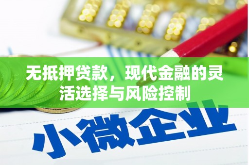 柳林无抵押贷款，现代金融的灵活选择与风险控制
