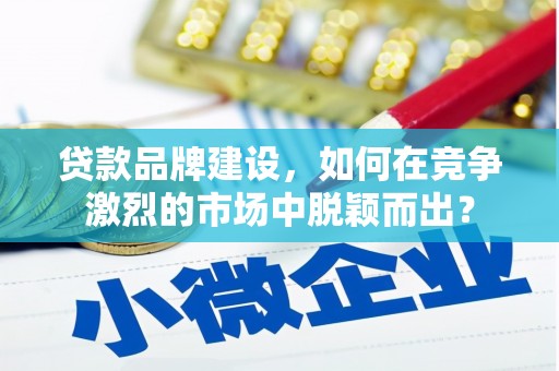柳林贷款品牌建设，如何在竞争激烈的市场中脱颖而出？