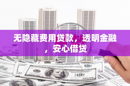 柳林无隐藏费用贷款，透明金融，安心借贷