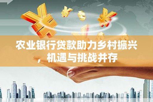柳林农业银行贷款助力乡村振兴，机遇与挑战并存