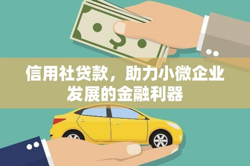 柳林信用社贷款，助力小微企业发展的金融利器