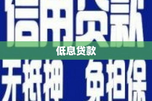 柳林低息贷款